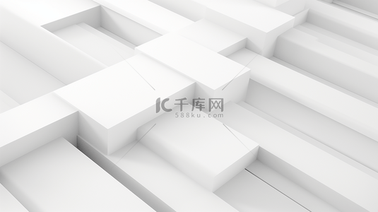极简背景白色背景图片_白色未来主义建筑线条纹理质感，3D渲染。