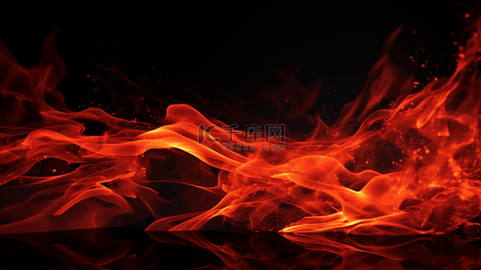 火燃烧的背景图片_橙色燃烧的火焰简约背景16