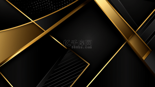 矢量边框背景图片_金色圆圈在黑色背景上，带有光线效果装饰和晕影元素。