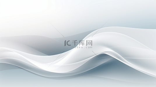 优雅风格背景图片_高雅的Neumorphic风格的空白波浪层白色横幅。