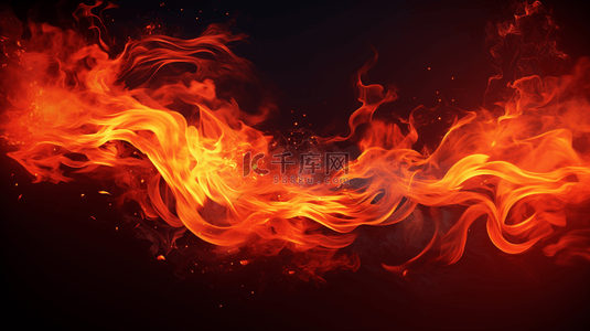 燃烧背景图片_橙色燃烧的火焰简约背景17