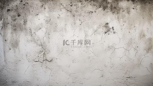 裂纹墙背景图片_混凝土墙，暴露的白色混凝土纹理带有裂纹细节。