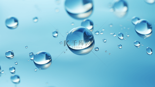 绿色的水泡背景图片_水滴在玻璃上的矢量插图