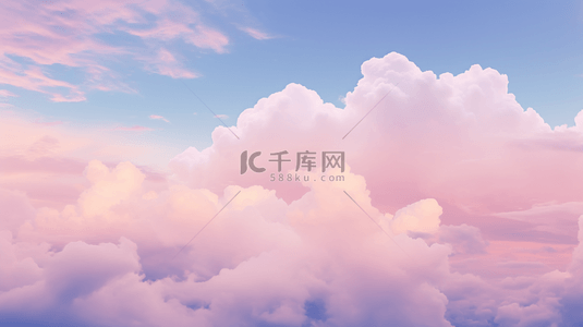 粉色审美天空的粉色淡色背景。