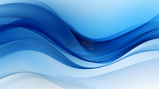 抽象的蓝色创意商务流动波浪背景