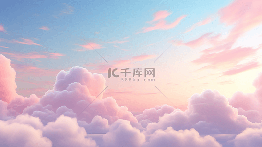 电脑标配背景图片_粉色审美天空的粉色淡色背景。