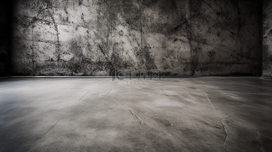 灰墙壁背景图片_水泥地板和墙壁是房间内部的背景，用于展示产品。