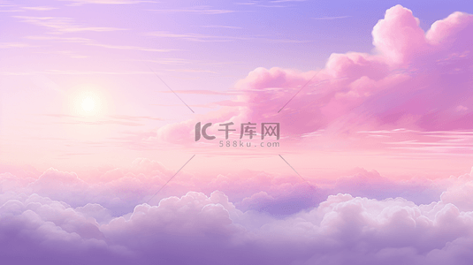logo晨曦背景图片_真实的天空粉色天堂背景日落