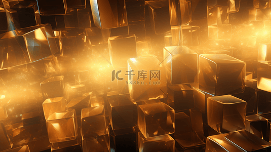 透明玻璃板背景图片_这句话的中文翻译是：在插图中，有抽象的金色背景、照明和玻璃板元素。