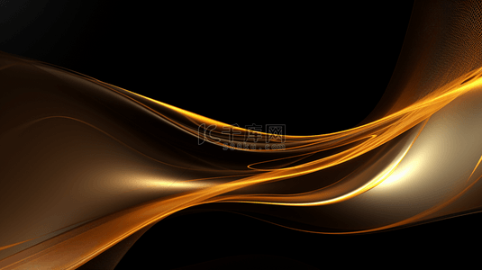 液态金属背景背景图片_通过人工智能生成的闪亮金属背景上的平滑波浪图案。