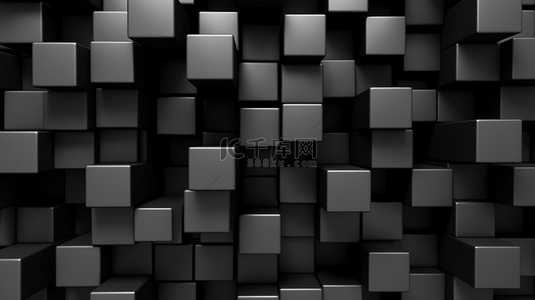 黑色马赛克背景背景图片_暗色抽象背景
