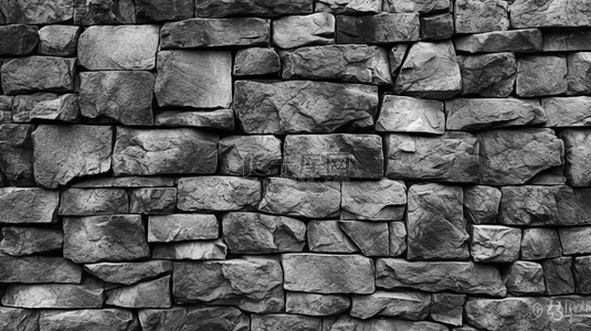 岩石石墙背景图片_自然石墙