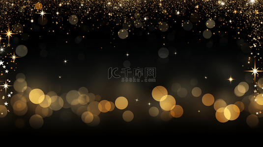 精简背景背景图片_美丽的金色火花和圣诞铃铛背景
