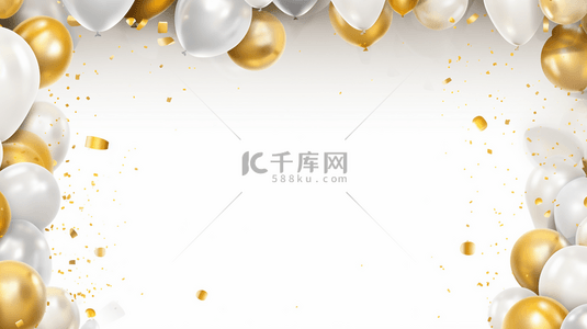 聚会的背景图片_季末特卖标志，带有白气球框架设计的矢量图。