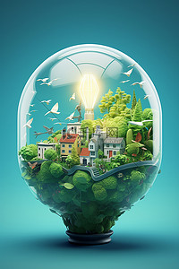 低碳环保背景背景图片_环保节能绿色家园