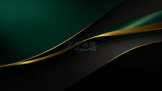 绿色矢量背景图片_向量抽象向量豪华绿色和金色背景现代创意概念