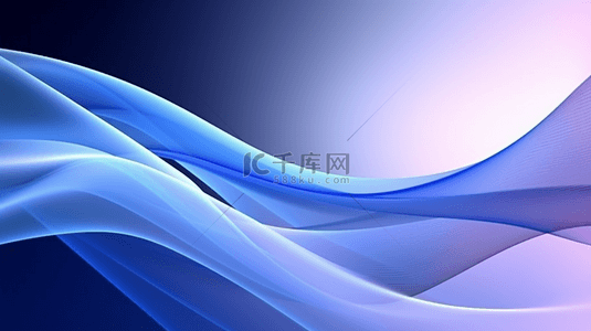 蓝色流动线背景图片_优雅蓝色背景，带有波浪线设计