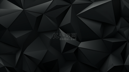 这幅画展现了以黑色为主的同心正方形和相交多边形的抽象背景。
