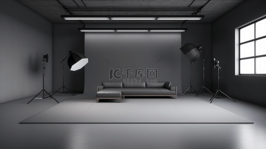 工作室墙背景图片_抽象豪华模糊墨灰色和黑色渐变，用作展示产品的背景工作室墙。