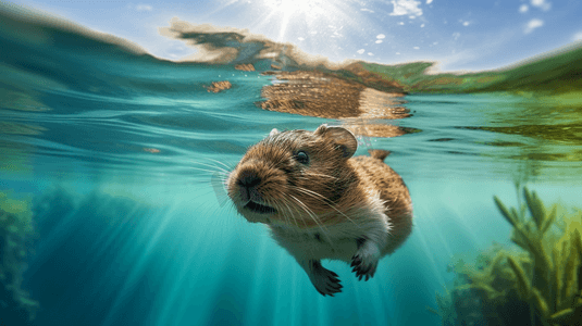 一种在水体中游泳的小动物