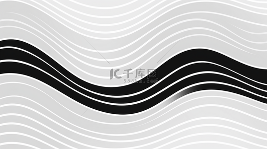 彩线波浪抽象条纹背景隔离