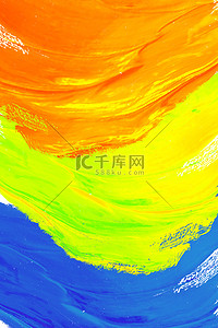 彩色多巴胺背景图片_多巴胺油画彩色抽象
