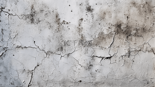 天然水泥或石头老纹理的肮脏白色背景，作为复古图案墙。概念墙横幅，磨砂，材料或建筑。