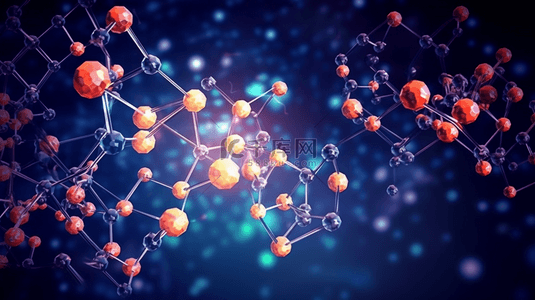 生物化学实验室背景图片_分子的几何背景