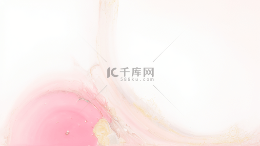 水墨淡彩背景图片_柔和粉色淡彩大理石流动液体抽象纹理