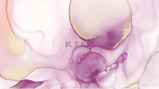 紫金粉时尚大理石抽象流体彩墨纹理