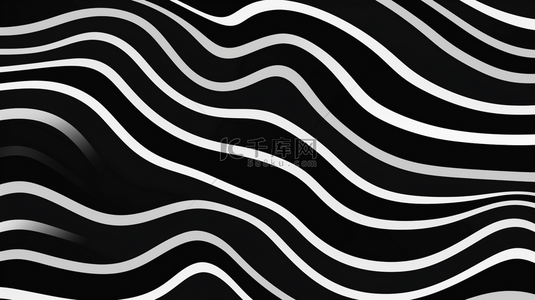 黑白复古背景背景图片_抽象的蓝色渐变波浪线背景