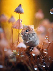 唯美小老鼠微距摄影背景3