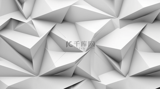 抽象的白色极简背景多边形几何形状，为您的设计和想法提供覆盖。