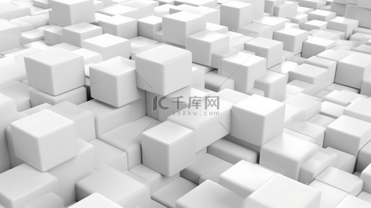 白色方块背景图片_白色方块3D背景