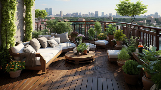 阳台景观设计休闲舒适