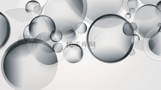 圆形气泡元素背景图片_矢量圆形纸质横幅。