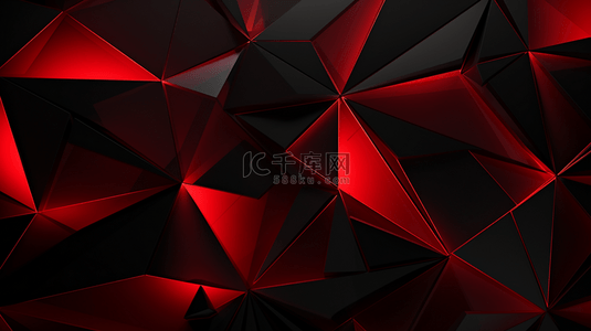 几何红黑背景图片_带红色灯光的背景几何设计