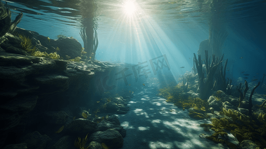 深海水域海底景观