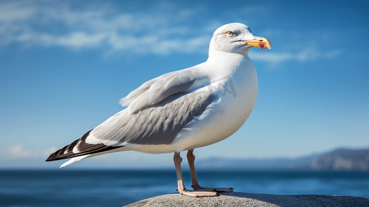 白色海鸥照片