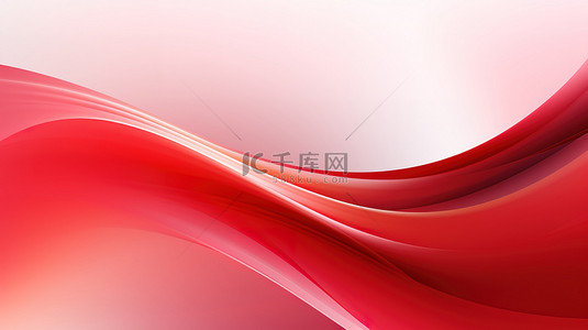 线条干净背景图片_红色波浪线条抽象背景1