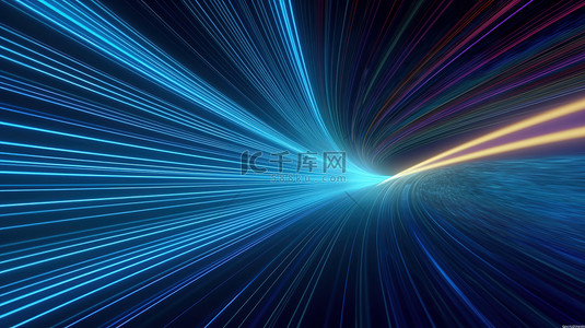 网络网络背景图片_极速线条光线网络速度背景6