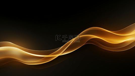 棕色海报背景图片_优雅的奶油色背景配以金色曲线线条元素。闪烁光效果。3D现代概念。用于设计的矢量插图。