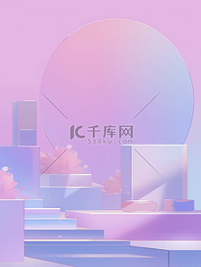 电商美背景图片_电商美妆背景护肤创意品牌背景3D展台