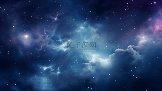 星夜背景图片_抽象的神奇星系背景。