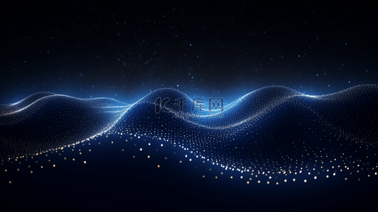 蓝色粒子背景背景图片_蓝色科技感网状光感粒子背景17