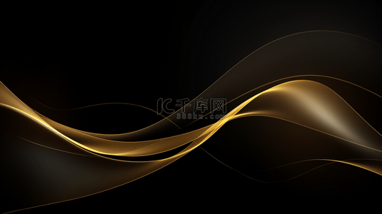 线条背景图片_抽象背景，豪华闪耀的金色线条矢量插图，用于模板横幅。
