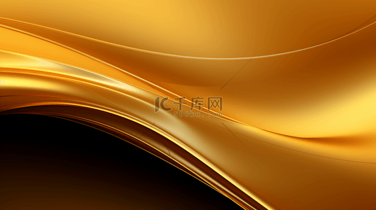 黄金螺旋背景图片_由AI生成的行金属金色螺旋，散发着充满活力的优雅。