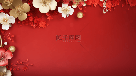 假日背景背景图片_黄色背景用于中国新年。