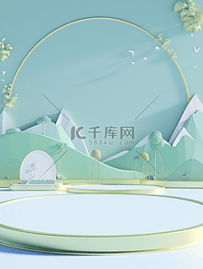 创意背景创意设计背景图片_淘宝电商产品展台展示背景3D创意设计