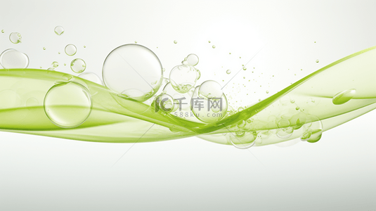 美容绿色背景背景图片_绿色生物分子胶体图片背景15